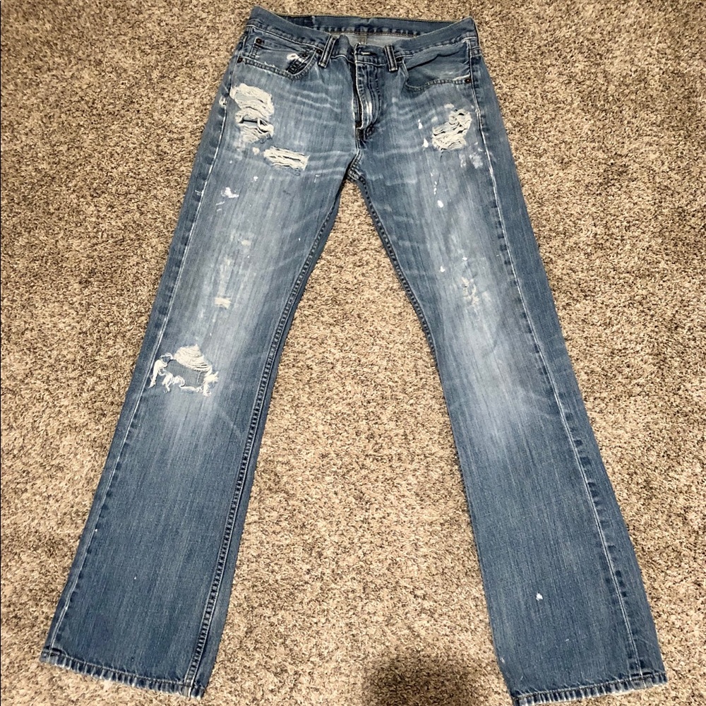 Levi 527 vintage distressed jeans
